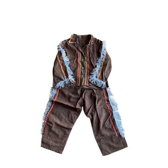 Vintage boys, Native American Halloween costume size 4/5 - Picture 1 of 6